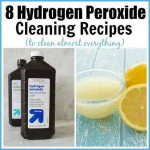 Calgary Cleaning Pros team demonstrating effective cleaning with hydrogen peroxide, offering eco-friendly cleaning services in Calgary
